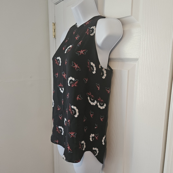 A.L.C. Floral Print Silk Top size 2 - Picture 6 of 12